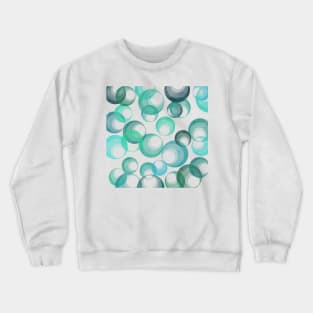 Soap Bubbles | Blue Underwater Bubbles Crewneck Sweatshirt